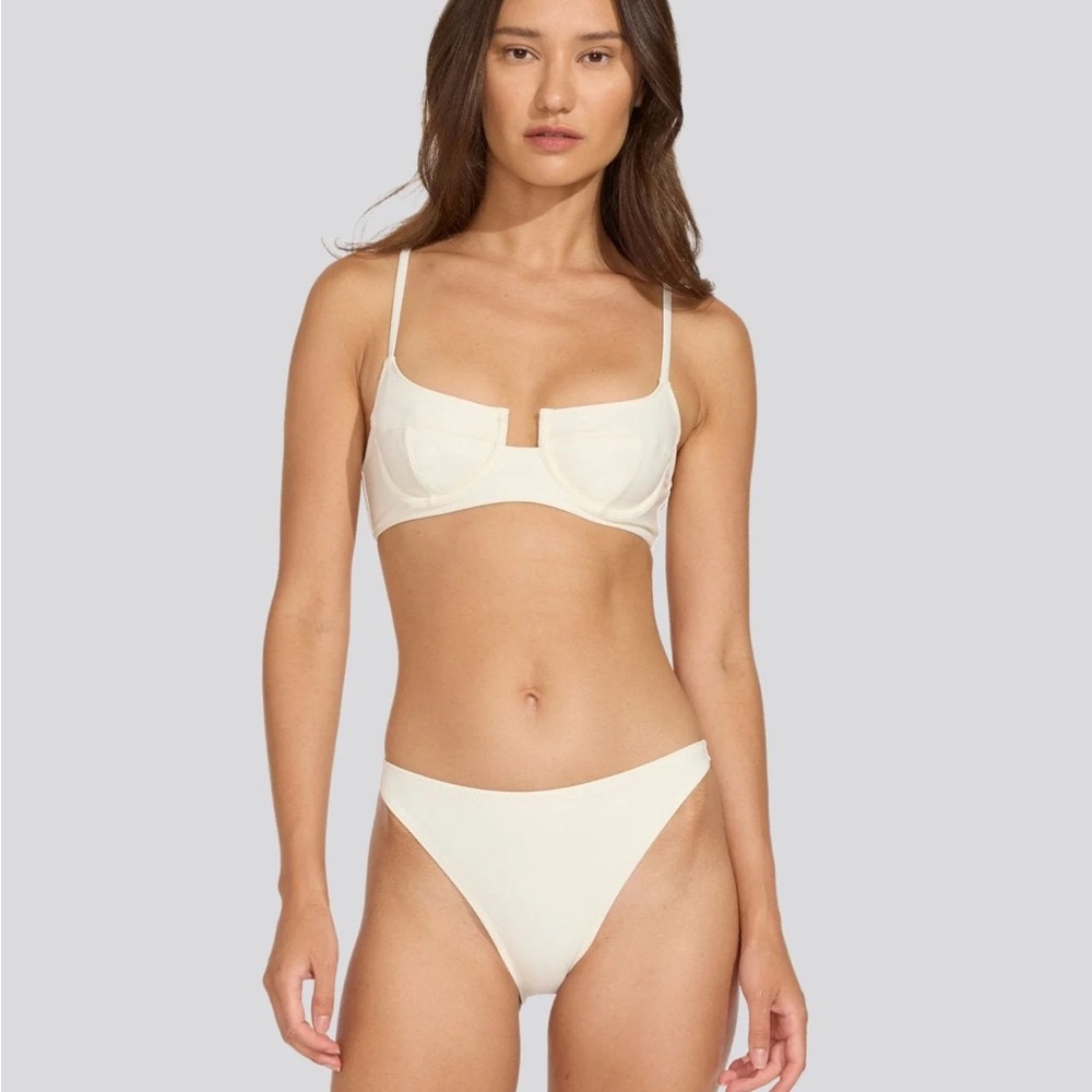 SOLID & STRIPED Harley Bikini Top | Cream Size L